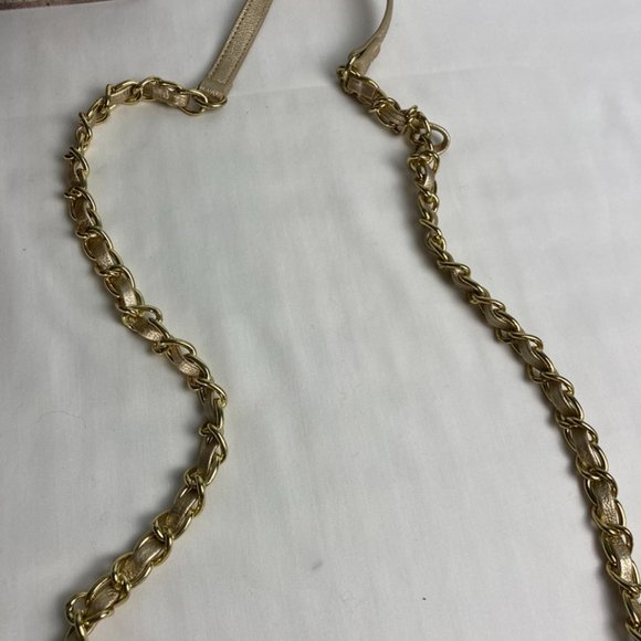 Evening Party Fold over Flap Clutch Crossbody Gold - Picture 4 of 5